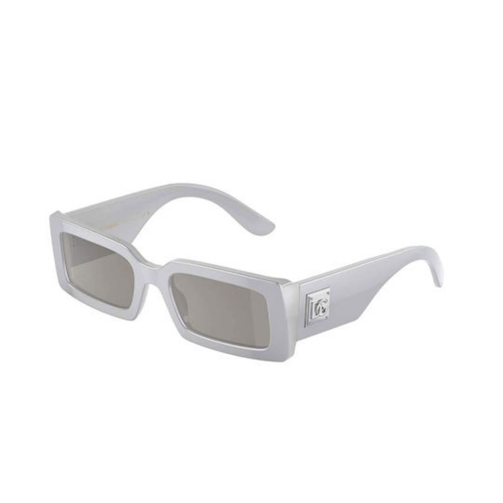 NEW DOLCE&GABBANA WOMEN SILVER SQUARE DG4416 3373/6G SUNGLASSES DG4416 33736G